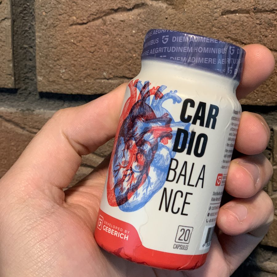 CardioBalance – Kapseldose mit Herzmotiv