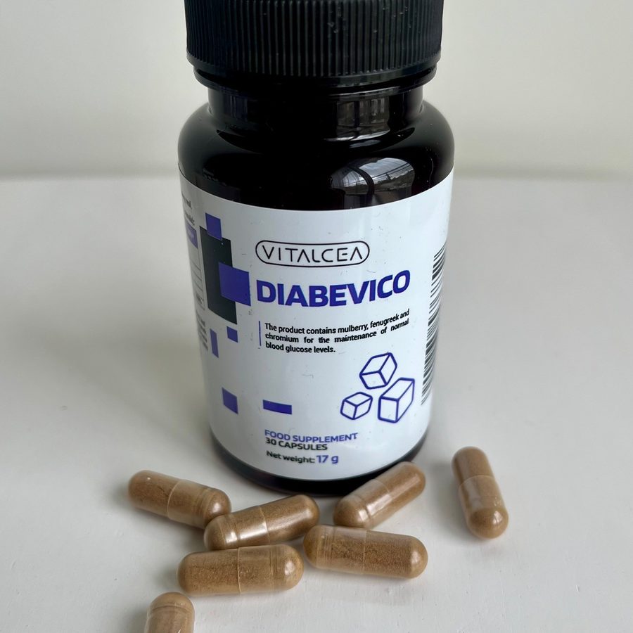 Diabevico – dunkle Dose mit 30 Kapseln