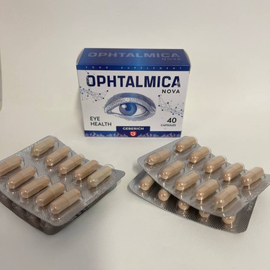 Ophtalmica Nova – Schachtel mit Kapseln im Blister