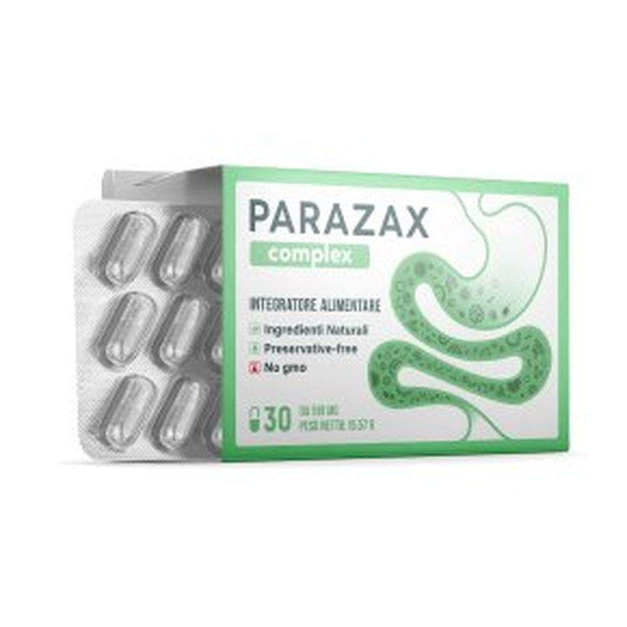 Parazax Complex – grüne Faltschachtel mit Blisterstreifen